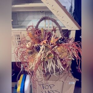 Fall Basket Wreath